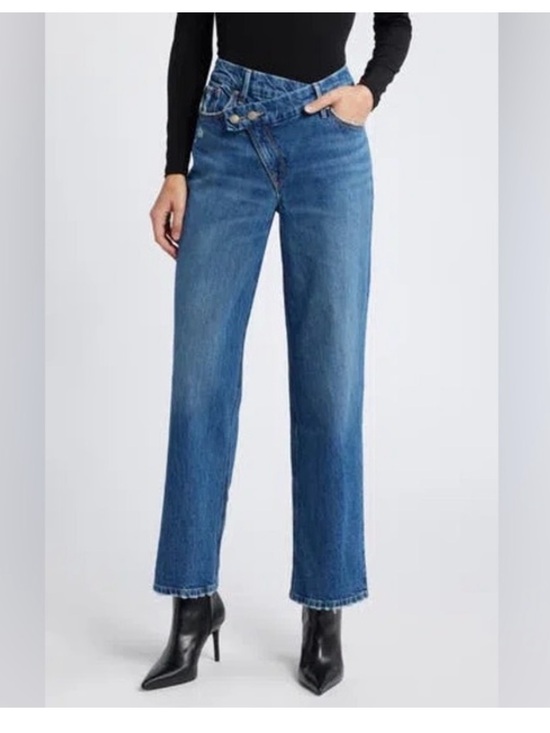 Good American Denim - Good American Blue Straight Leg Jeans